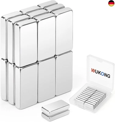 Wukong 20x10x4mm Neodym-Magnete, 20 Stück Starke Rechteckig Magnete,