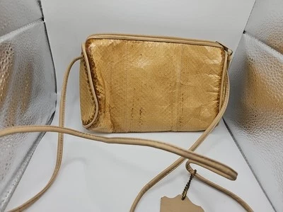 Cartera Magid Vintage Piel de Serpiente Genuina 9x6 Foto 1 de 4