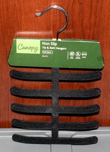 Canopy Non-Slip Tie & Belt Hangers SET of 2 Velvety Soft NEW! - Picture 1 of 2