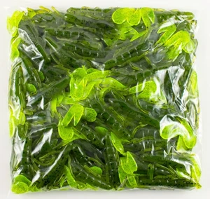 ZOOM ULTRAVIBE SPEED CRAW 100 PACK BULK 3.5" 080-051 WATERMELON CHARTREUSE F2362 - Picture 1 of 1