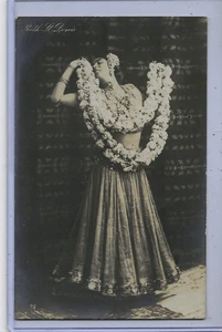 Echt Foto Postkarte RPPC - Ruth St Denis American Modern Dance Pioneer 1879-1968 - Bild 1 von 2