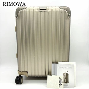 RIMOWA Topas Titanium 923.53 Champagne Gold 4-Wheel Carry-On 55x40x20cm F/S - Picture 1 of 10