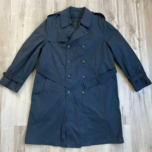 Vintage 1984 US Military All Weather Trench Coat 44R w/Liner Belted Made in USA - Picture 1 of 13