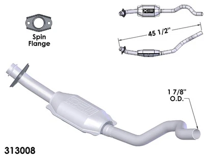 Convertidor catalítico para Dodge Charger 1985-1986 2,2 L L4 GAS SOHC Foto 1 de 2