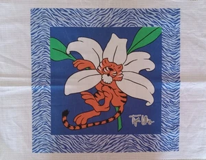 Vintage ~ Mähnen Org ~ "Große Tigerlilien" ~ Baumwollstoff Panel ~ 15,75"x15,5" - Bild 1 von 3