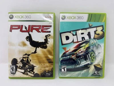 2 Game LOT * DiRT 3 & PURE (Microsoft Xbox 360 BUNDLE) Motocross ATV Xgames - Image 1 of 3