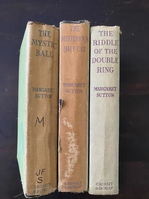 Vintage 1930s Judy Bolton Mystic Ball Mysterious Half-Cat Double Ring w Glossies - Image 1 of 4