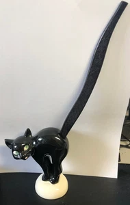 schwarze Goebel Porzellan Katze Brezelhalter "Halloween Katze" - Bild 1 von 11