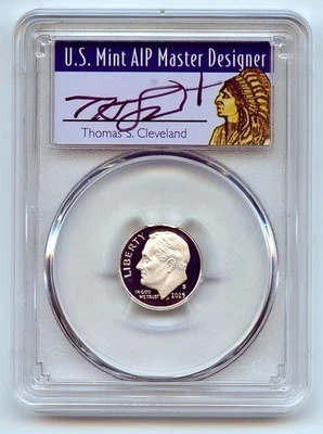 2025 S 10C Silver Roosevelt Dime PCGS PR70DCAM First Strike Cleveland Native - Image 1 of 2