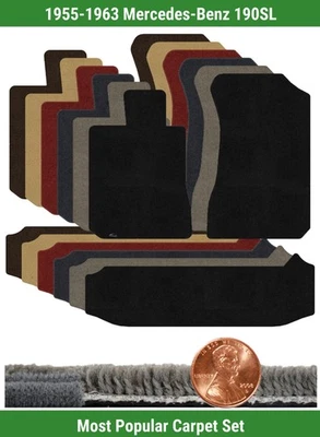 Juego de alfombrillas Ultimat personalizadas para Mercedes-Benz 190SL 1955-1963 (3 piezas) #XDZ Foto 1 de 4