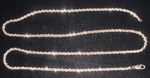 Vintage MILOR 925 ITALY Rope CCHAIN NECKLACE 36” 3.75mm 37.9 Grm *FINE $5 Ship - Picture 1 of 4