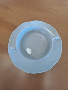 2x Rosenthal "Hotel & Restaurant" Suppentasse - MONBIJOU Classic Rose weiss - Bild 1 von 3