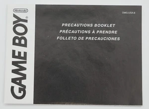 Nintendo Precautions Booklet Insert Original Nintendo DMG-USA-8 - Bild 1 von 2