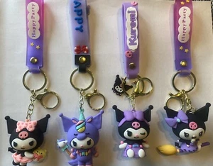 4 Pcs Happyparty Kurome Keychain Cartoon Decor For Kids Men Women Wallet Car Key - Picture 1 of 11