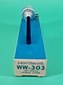 CENTRALAB WW-303 30K OHM 5W LINEAR TAPER POTENTIOMETER - Picture 1 of 6