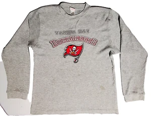 Vintage Mighty Mac Hemd Tampa Bay Buccaneers Herren XL Waffel Thermo grau langarm - Bild 1 von 11