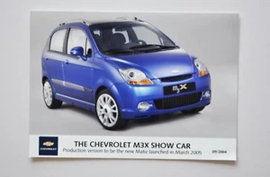 Foto de prensa de automóvil - Chevrolet M3X 2004 auto de exhibición (versión Matiz 2005) - vista frontal - Imagen 1 de 1