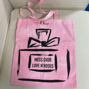 Christian DIOR Novelty Canvas Tote Bag Eco bag MISS DIOR 2019 Art Event Limited - Picture 1 of 4