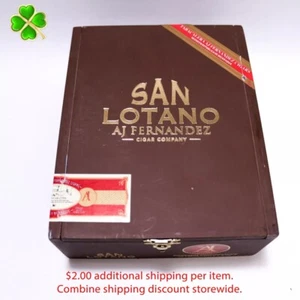 Caja de cigarros de madera vacía San Lotano Requiem 7,75" x 6,25" x 3" - Imagen 1 de 10