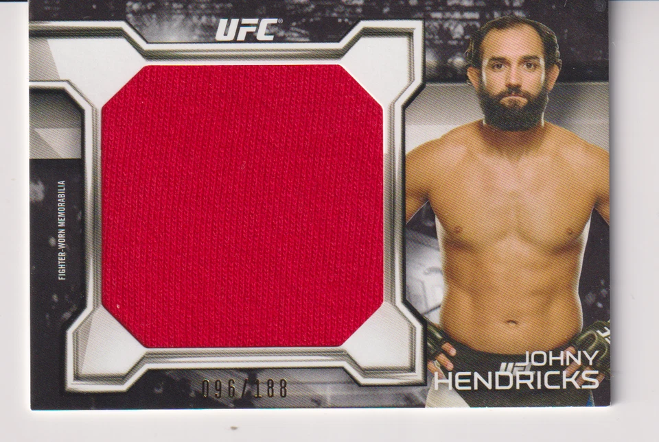 Johny Hendricks 2016 Topps UFC Knockout Authentic Relic Card # KR-JH # 096/188 - Image 1 of 1