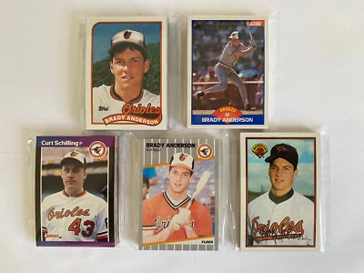 Baltimore Orioles 1989 Topps, Score, Donruss, Fleer Bowman juegos del equipo base - 5 juegos Foto 1 de 4