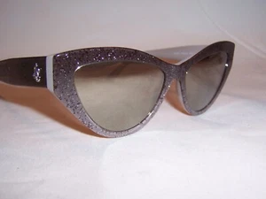 NEW JIMMY CHOO SUNGLASSES JC 5004 50465A SAND GLITTER/BROWN GOLD 55mm AUTHENTIC - Picture 1 of 7
