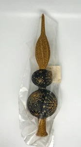 1997 Patricia Breen "Mini Blizzard" 11" Tall Glass Holiday Finial Handmade #9793 - Picture 1 of 5