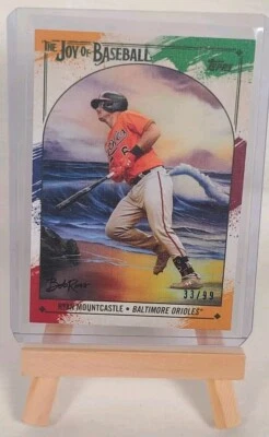 Ryan Mountcastle 2023 Topps x Bob Ross #74B Paint Splatter #33 /99  - Image 1 of 2