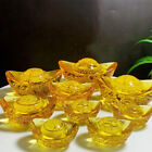 Chinesischer Stil Citrin Barren Gold Kristall Glas farbige Glasur Reichtum Geld Handwerk