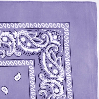 Women Men's Bandana Scarves Paisley Head Face Mask Wrap Scarf 100% Cotton - Image 1 of 4