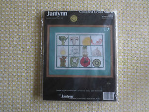 1989 Janlynn BON APPETIT Counted Cross Stitch Kit #83-05 - 18" x 14" 