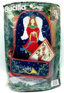  Bucilla Celestial Card Holder Kit 61197 Christmas Angel 8.25 x 11.5 x 3.25 - Picture 1 of 7