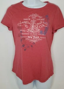 Ralph Lauren Damen Grafik T-Shirt Rose Small (DI) J017 - Bild 1 von 12
