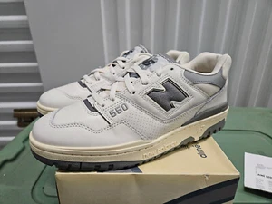 2020 Aimé Leon Dore x New Balance 550 White/Silver Sz 9.5 - Picture 1 of 8