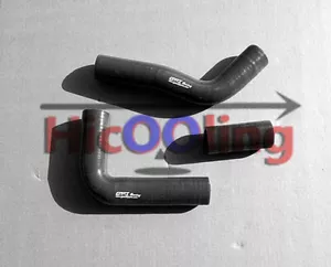 BLACK Hose Hilux LN106 LN107 LN111 LN130 2.8 For Toyota Silicone Radiator Diesel - Picture 1 of 6