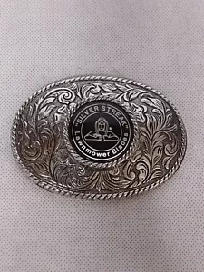 Silver Streak Lawnmower Blades Belt Buckle Advertising - Picture 1 of 4