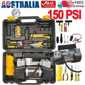 Portable 12V Car Air Compressor Tire Pump Tyre Inflator Auto 150 PSI HEAVY DUTY - Picture 1 of 9