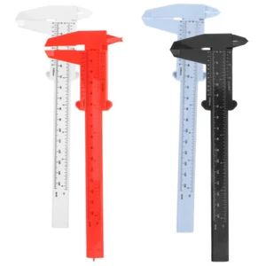 4 Pcs Plastic Vernier Caliper Calipers Non Digital Measuring Tool - Picture 1 of 12