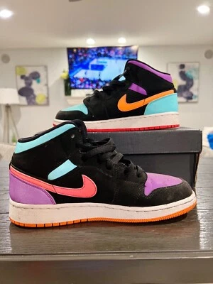 Mid Multicolor, Candy, GS Air Jordan 1, Talla 6y, 554725-083 Caja Original Foto 1 de 4