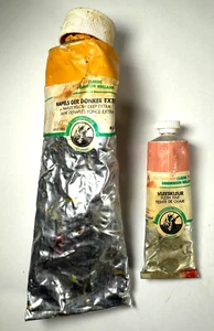 VTG ORIGINAL LOT X 2 OLD HOLLAND OIL PAINT PIGMENT 250ML NAPLES YELLOW +FLESH - Picture 1 of 8