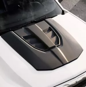Fits 16-18 Silverado 1500 Air Design Custom Style Hood Scoop Satin Black GM24A28 - Picture 1 of 12