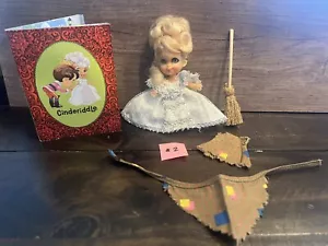 Storybook Kiddles Liddle Cinderiddle -#3528 - 1968. #2 GLASS SLIPPERS!! - Picture 1 of 4