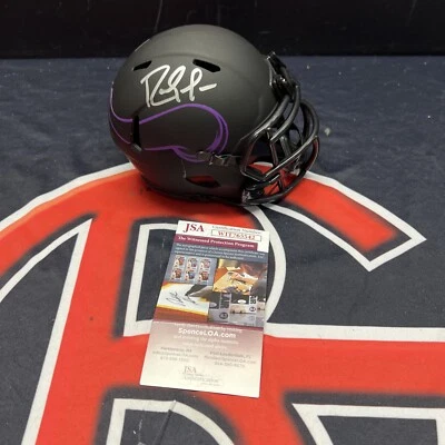 Randy Moss Signed Minnesota Vikings Eclipse Mini Helmet Autographed JSA COA - Image 1 of 4