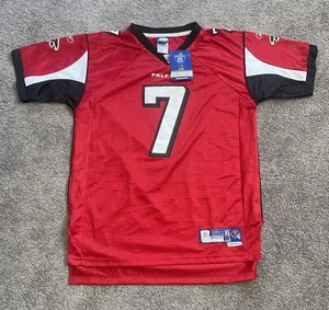 Mike Vick Falcons Red Jersey Authentic Reebok NFL youth XL 18-20 Sewn Numbers - Picture 1 of 8