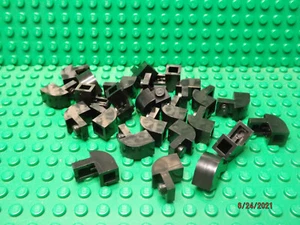 ** Lote de 25 quilates ** Lego NUEVO negro 1 x 2 pendiente con piezas superiores curvas - Imagen 1 de 1