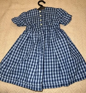 American Girl Puppe Pleasant Company Kirsten on the trail Kleid blau kariert - Bild 1 von 5