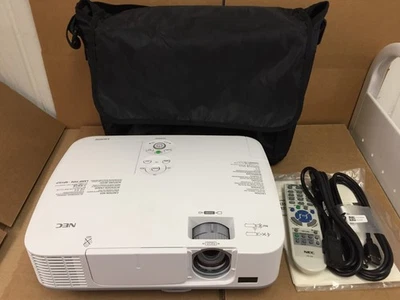 NEC NP-M260W LCD HDMI Projector Light Used 145 Lamp/Filter Hours w/ Accessories - Image 1 of 4