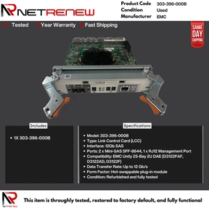 EMC 303‑396‑000B 12Gb SAS LCC Controller Module, Tested - Picture 1 of 1