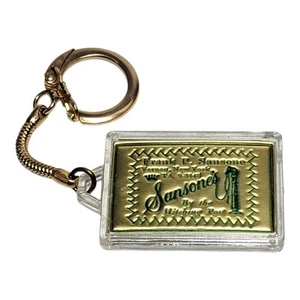 Vintage Sansone's By The Hitching Post Clothing Store Keychain Key Fob Vernon NY - Picture 1 of 3