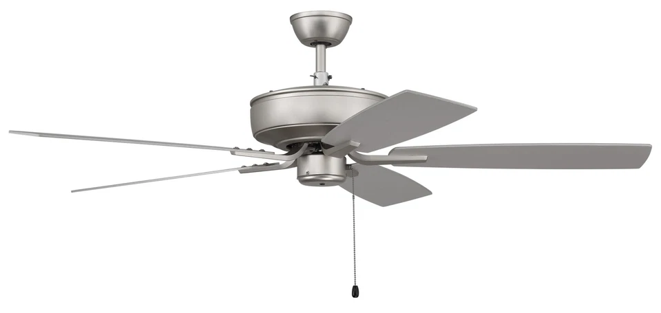 Craftmade P52BN5-52BNGW Pro Plus Indoor Ceiling Fan Brushed Satin Nickel